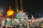 اجتماع مردم قم در شام رحلت حضرت زینب(س) برای محکومیت ناآرامیها اجتماع مردم قم در شام رحلت حضرت زینب(س) برای محکومیت ناآرامیها